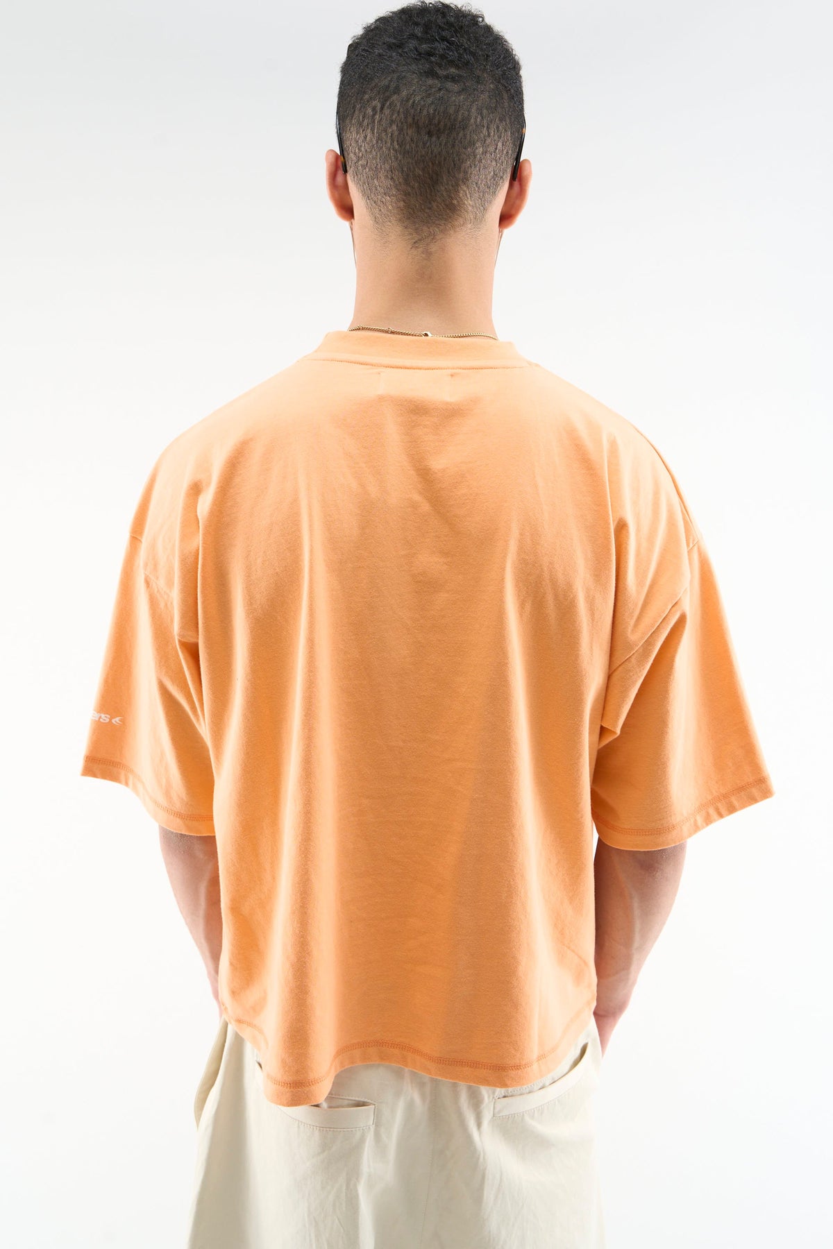 Earphones Orange T-Shirt