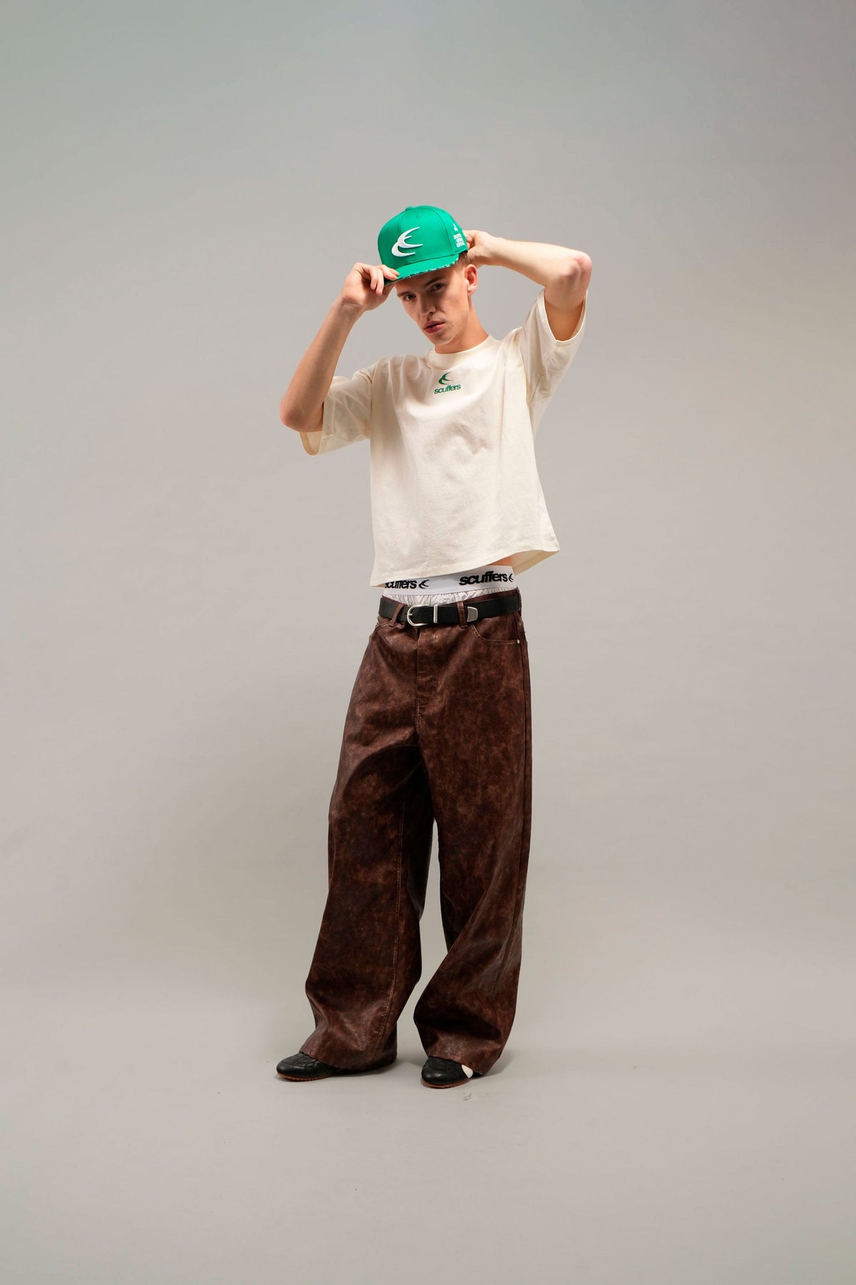 SCFF Fitted Green Cap