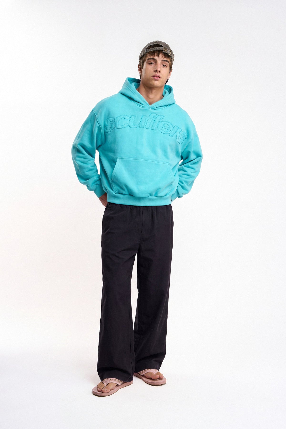 Raw Light Blue Hoodie
