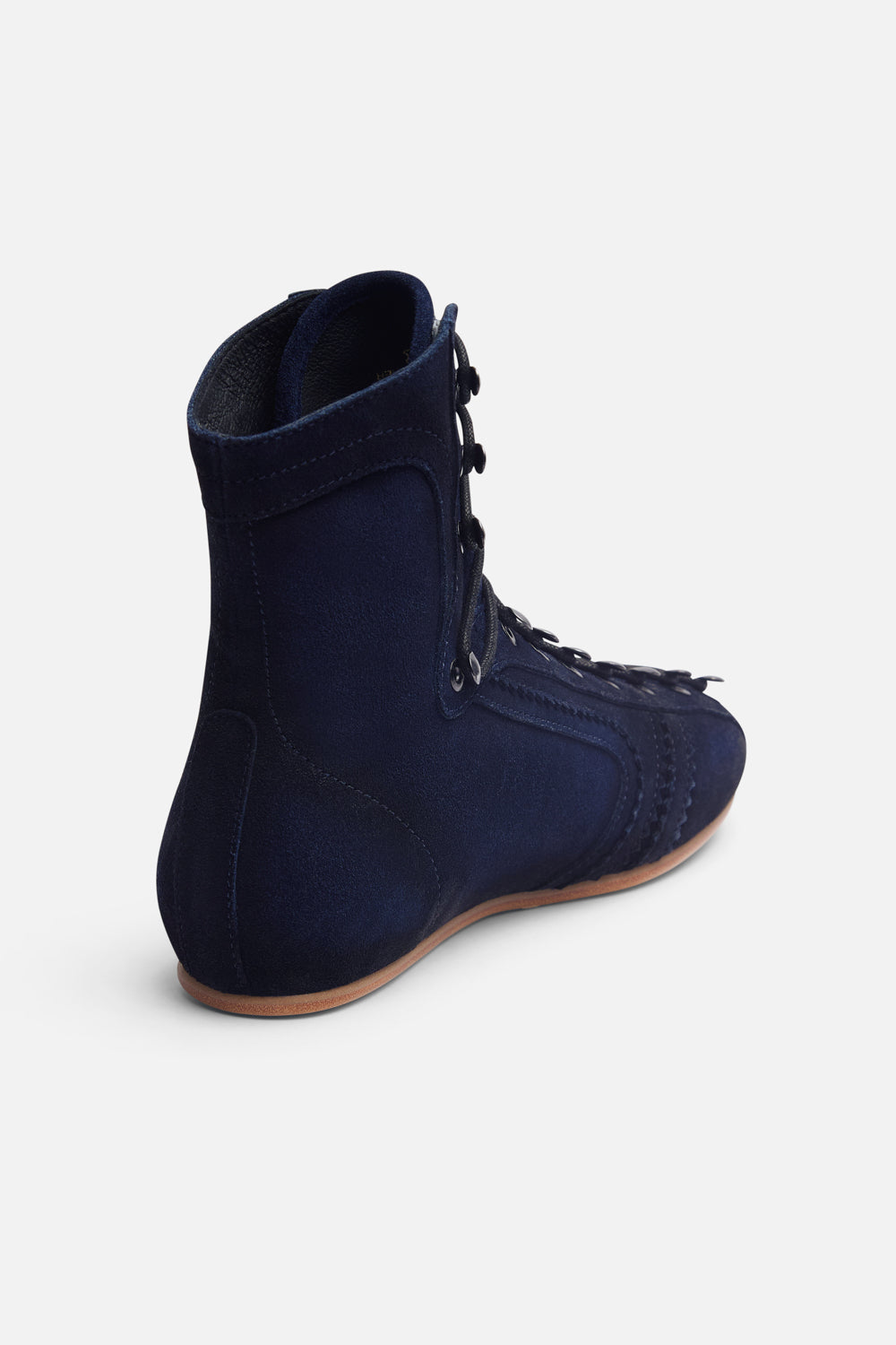 Iconic Navy Suede Boots